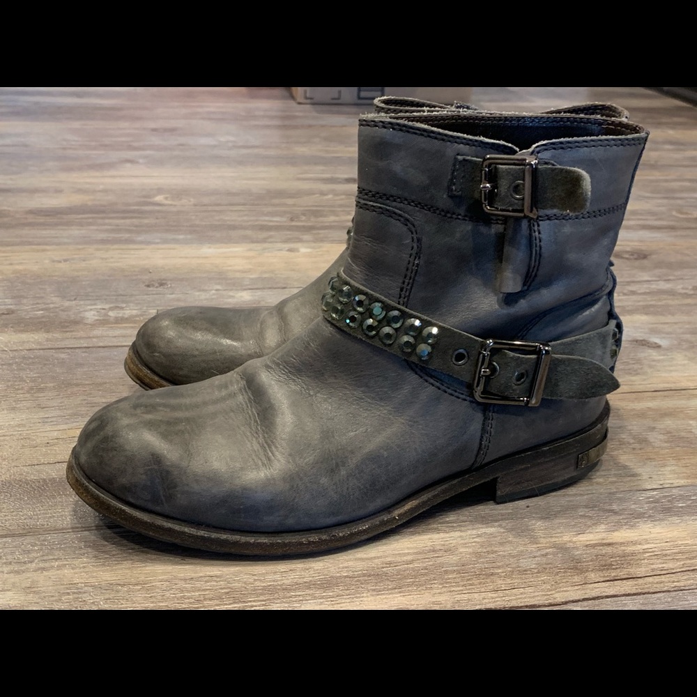 Philipp Plein boots with Swarovski crystals